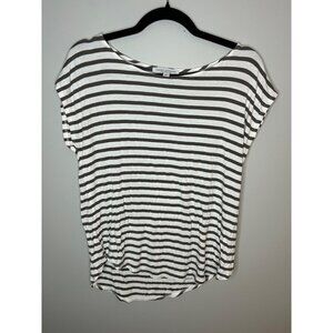 Green envelope Los Angeles women’s Sz medium short sleeve green striped top